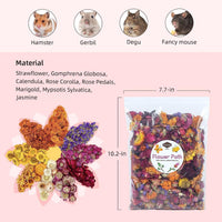 Niteangel Natural & Soft Hamster Bedding Mate: Air-Dried Flowers - Flowers Scent Path - image 2