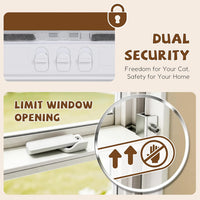 Full-Size Cat Door for Window, H: 15.3" - Fit 28"-32" Window / Compact(H:13") - image 4