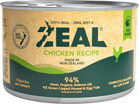 ZEAL New Zealand Canned Wet Dog Food – High Protein, Pure Nutrition, Grain-Free with Superfoods (Chicken, 6oz Can, 12-Pack Tray)