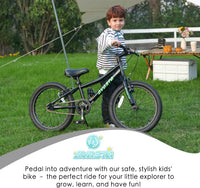 AVASTA Bilbo 18 20 24 Inch Kids Bike for Boys Girls Youth 5-14 Years - Black / 18 Inch with Kickstand & Training Wheels - image 3