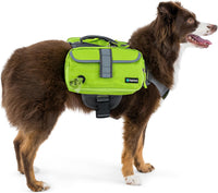 PetAmi Dog Backpack for Medium Large Dogs, Hiking Saddle Bag - Large / Green