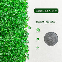 BXI 2.2 Lbs Small Aquarium Substrate Gravel Sand - Green Glass Sand / 2.2 lbs, 0.04''-0.12''(Mini) - image 2