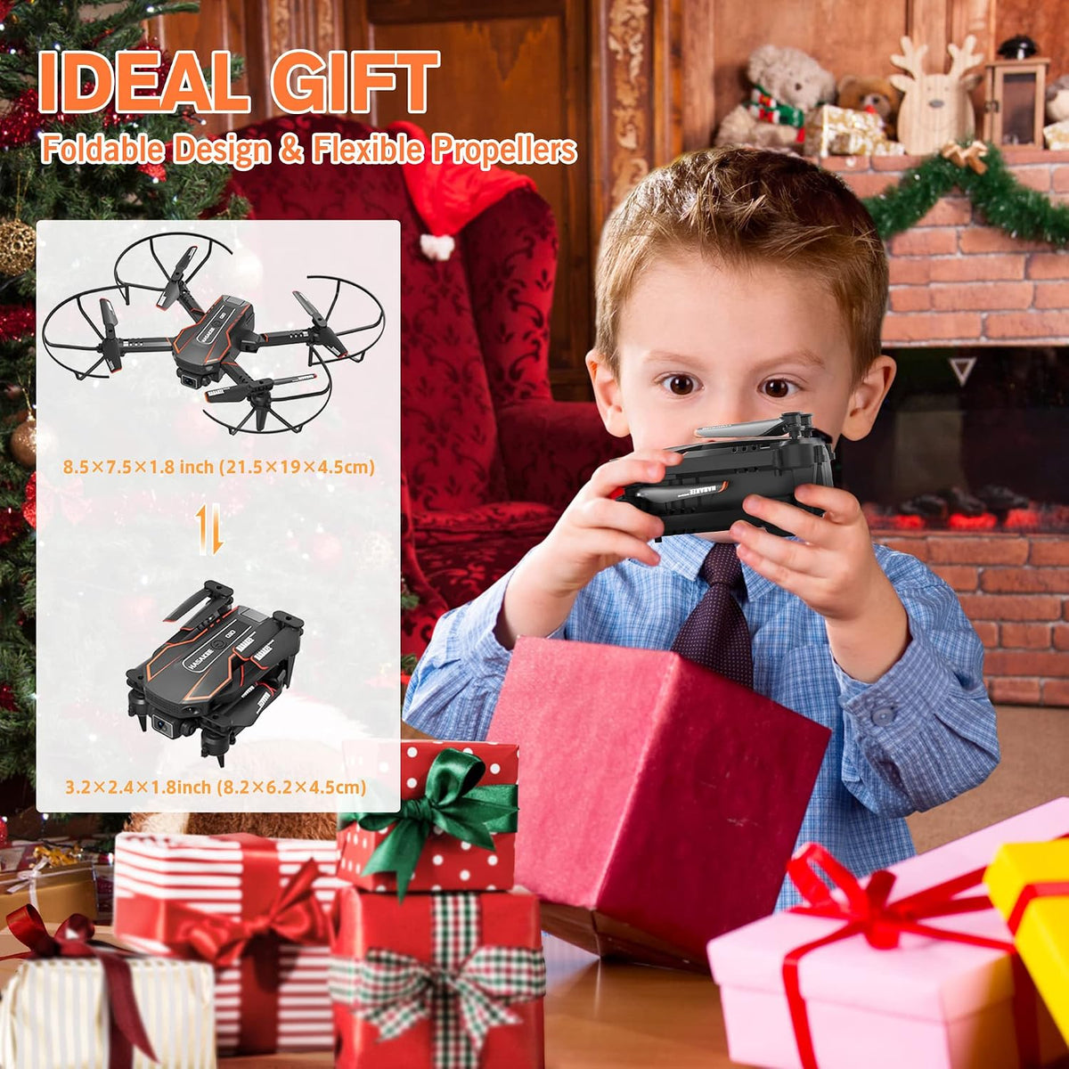 AVIALOGIC Mini Drone with Camera for Kids - Deep black - image 4