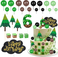 ZSMKJIAYE 25 piece racing cake topper set, red white black with number 3 candle - view 4