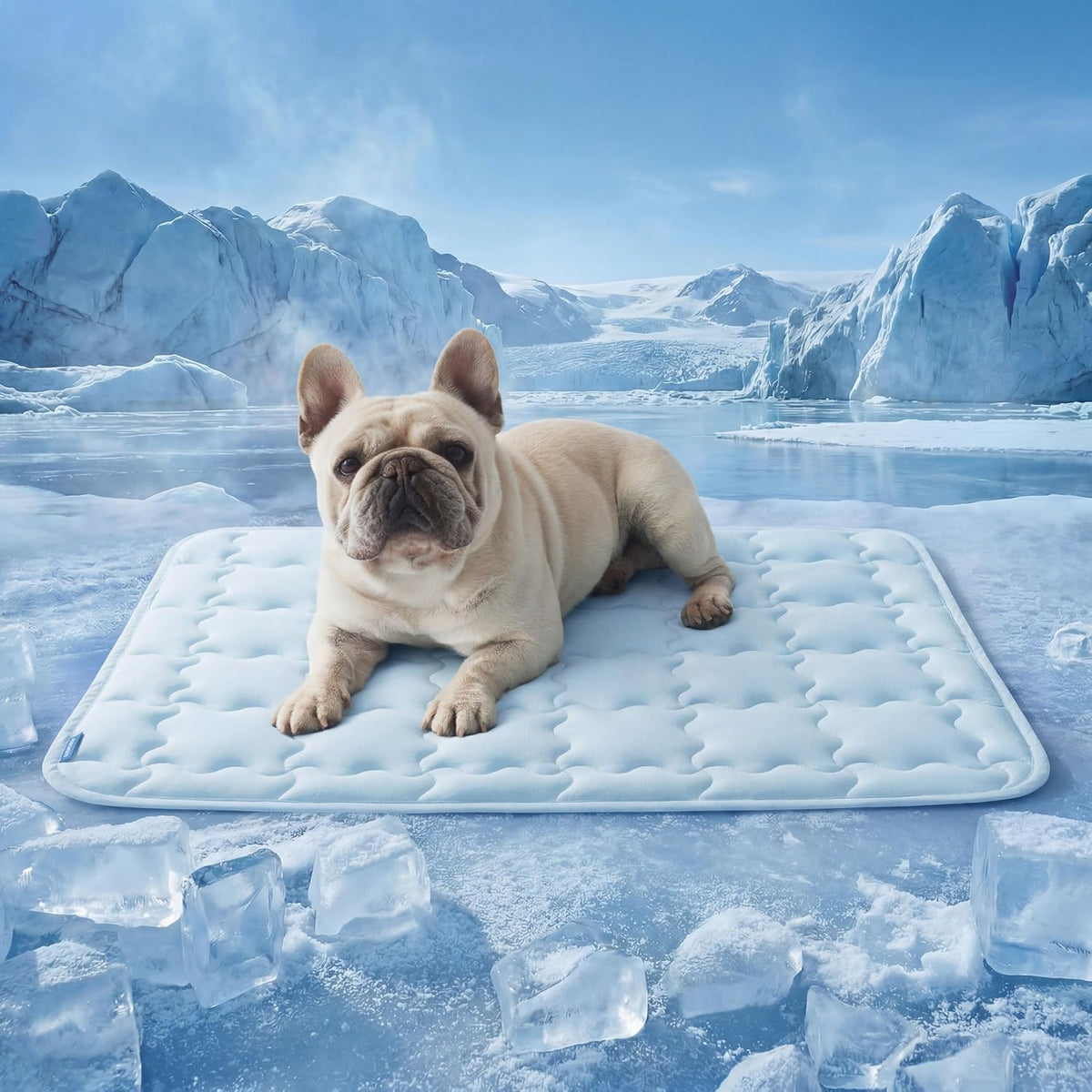 Bedsure ArcticMax Cooling Mat for Large Dogs - Baby Blue / 29"L x 21"W