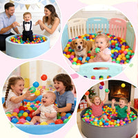 Vanland Ball Pit Balls, Plastic Playpen Balls for Babies Toddlers and Kids – Fun for Kids & Family - Bright colors / 400 Balls - image 2