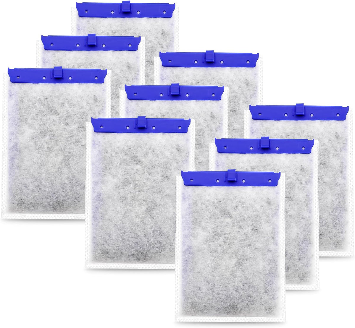 Aquarium Filter Cartridge Medium Compatible with Whisper Power Filter – Essentials for Fish - Large / 9-Pack