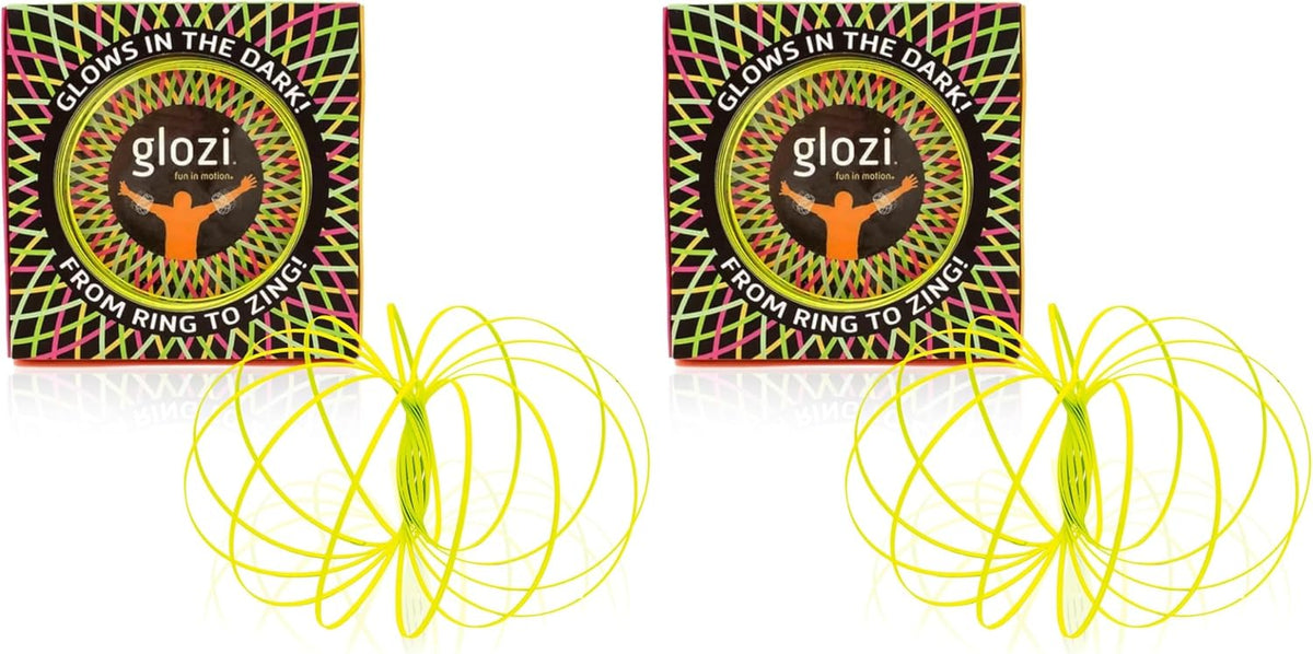 Mozi Geometric Magic Flow Bracelet, Easy to Use - Glozi (Pack of 2) / Glowing Yellow
