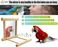 Blessed Family 2 Piece Bird Parakeet Mirror for Cage - image 3