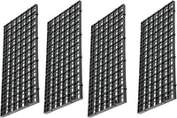 Aquarium Fish Tank Bottom Isolation 8 Pcs, Plastic Egg Crate – Essentials for Fish - S 4pcs Black - image 2