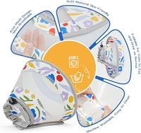 Breathable Air Mesh Cat Cone Collar Soft to Stop Licking, Adjustable, Foldable Lightweight Kitten Cones After Surgery Recovery for Cats & Kittens (Flower,M)