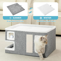 Cat Houses for Indoor Cats - Grey / X-Large - image 3