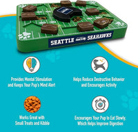 Pets First NFL Seattle Seahawks Puzzle Toy, Interactive Dog Puzzle Treat Toy