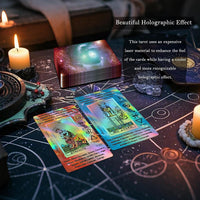 Smoostart Holographic Tarot Cards for Beginners with Meanings on Them – Fun for Kids & Family - image 4