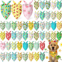 Abbylike 50 Pcs Halloween Dog Bandanas Bulk - Summer / 19.7 x 13.8 x 13.8''