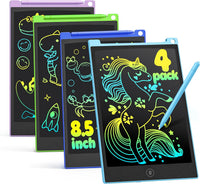 TECJOE 4 Pack LCD Writing Tablet for Kids - Blue & Purple & Green & Dark Blue