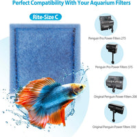 12 Pack Rite-Size C Filter Cartridges Compatible with Marineland - 24 Pack - image 2