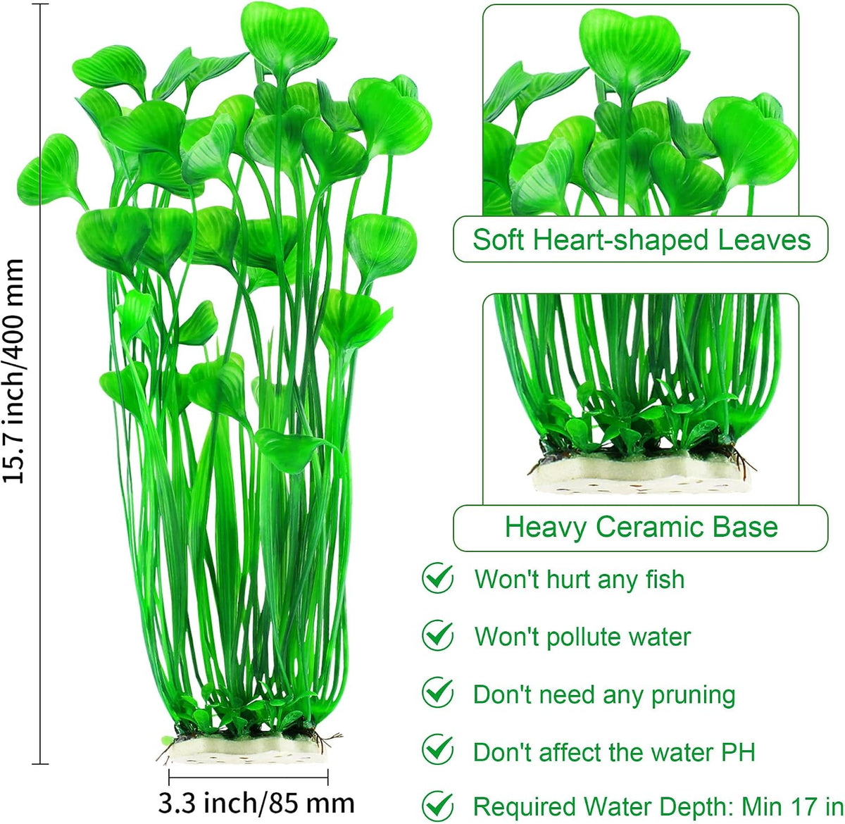 MyLifeUNIT Aquarium Plants - Green - image 3