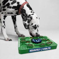 Pets First NFL Indianapolis Colts Large Puzzle Toy, New Size, Interactive Dog Treat & Slow Feeding Toy