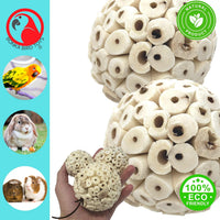 Bonka Bird Toys 2117 Pk6 Sola Atta Balls Foot Talon Craft Part Parrot - Pk2 Large Sola Atta Balls - image 3