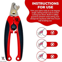 Warren London Cat Nail Clipper | Kittens Small Dogs | Stainless Steel Blade | Nail Safety Guard | Precision Grooming Tool