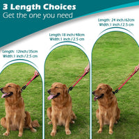 Heavy Duty Short Dog Leash - Red / 18 Inch - image 4