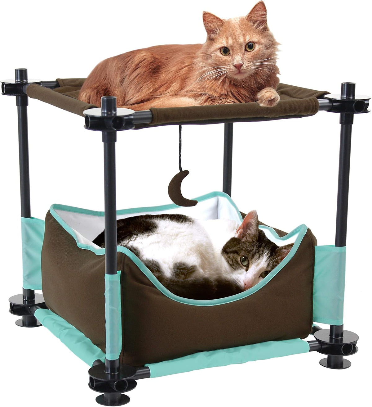 Kitty City Sleeper Cat Bed – Essentials for Cats - B) Canopy Bed / 17.25x17.75 inches - image 4