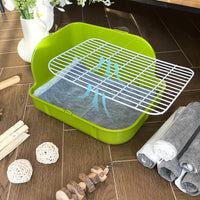 Rabbit Litter Box, Bunny Litter Box, Guinea Pig Potty Trained - Grass Green - image 4