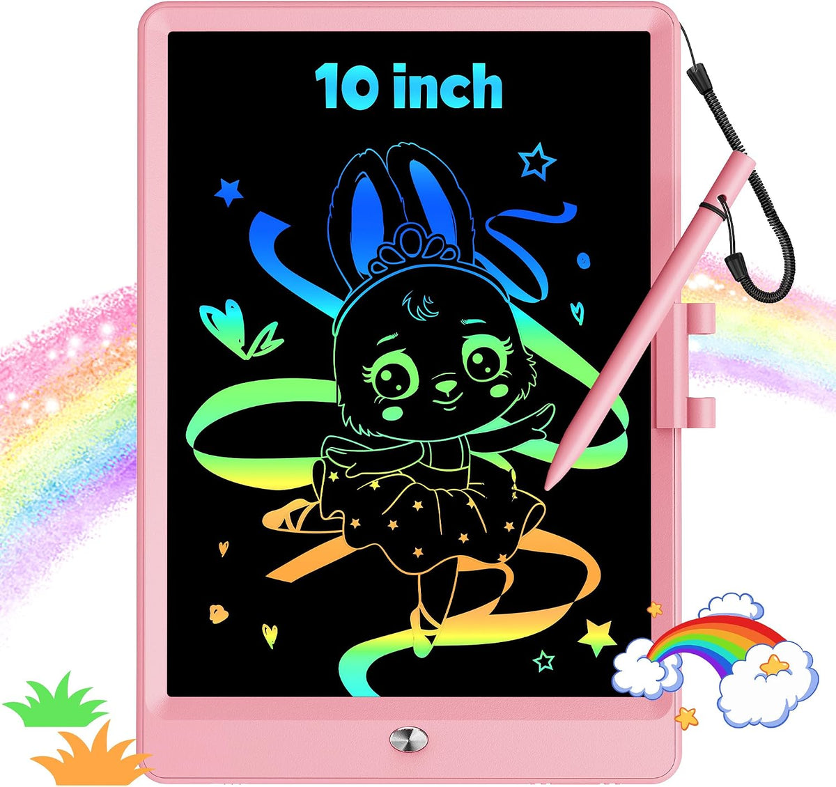 KOKODI 12 Inch LCD Writing Tablet with Anti-Lost Stylus - Pink / 10 inch