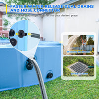 47'' Foldable Dog Pet Bath Pool, Heavy Duty Non-Slip Kiddie Pool - Extra Large-107"-611Gal - image 3