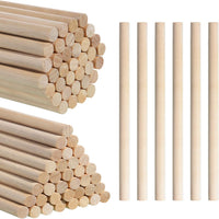 DOMG 60 pack rhythm sticks for kids in six bright colors, 12 inch birch lummi sticks