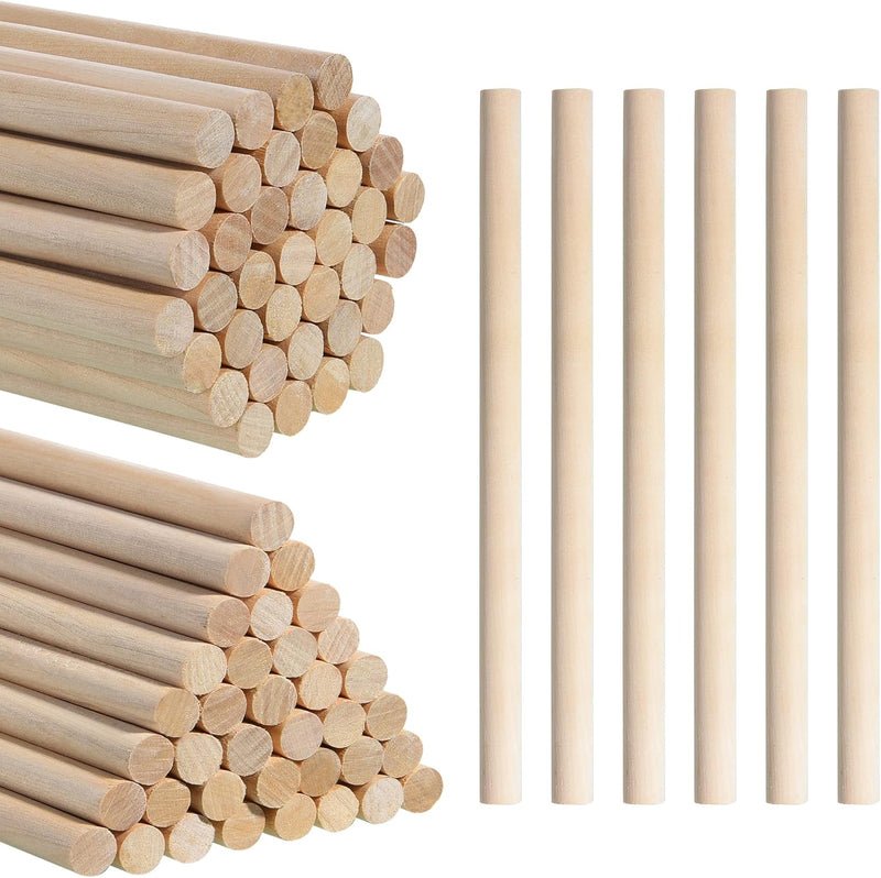 DOMG 60 pack rhythm sticks for kids in six bright colors, 12 inch birch lummi sticks