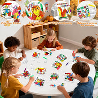 MUOUAKATE Christian Halloween crafts for kids, 24 blank coloring puzzle sets - view 16