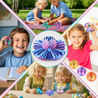 Gear Ball Fidget Toys Steampunk Gear Sphere for Kids - Ombre Purple / 6 cm / 2.5 in - image 3