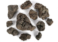 LANDEN Black Icelandic Lava Stone Natural Rocks (18lbs, 3~11 inches,11pcs) for Aquariums, Paludariums, Terrariums, Caves and Rocky Peaks, Mountainous Desert Landscapes