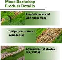 4pcs Rock Terrarium Background, 3D Reptile Tank Background Board - Green-15.7"*11.8"（1pcs） - image 3