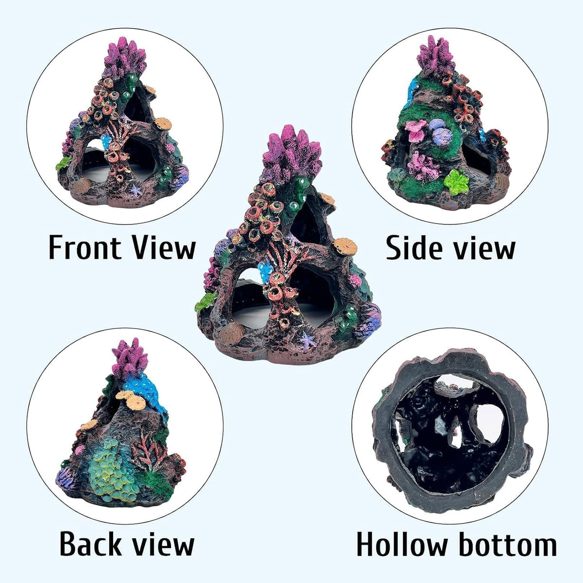 PINVNBY Coral Aquarium Decorations Small Fish Tank Decorations - Large - image 4