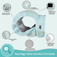 Tuiskusa Reusable Washable Dog Diapers Female - Solid Color 5-Pack / Large - image 3