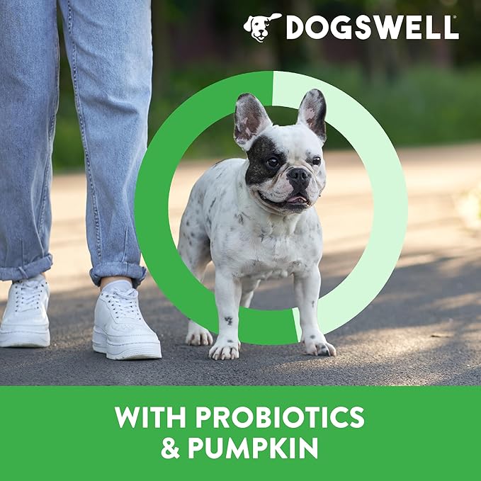 DOGSWELL Gut Health Mini Jerky Functional Dog Treats, Lamb 4 oz. Bag
