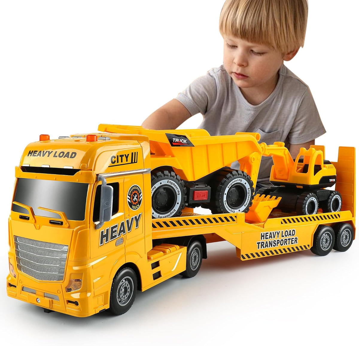 Dwi Dowellin Toddler Boy Toys for 3 4 5 6 Year Old - Construction Truck