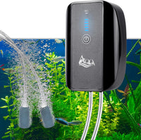 AQQA Aquarium Air Pump Battery Powered USB Rechargeable Aerator - 2.5W(0-140gal)