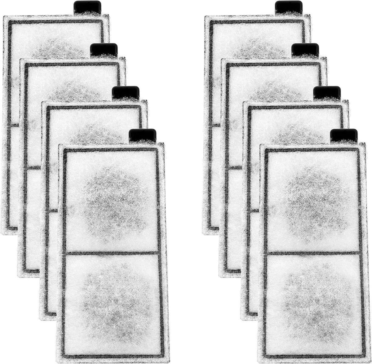 AQQA 8 Pack Aquarium Filter Cartridge Replacement Fish Tank Filter - 8 Pack Filter Cartridge-L