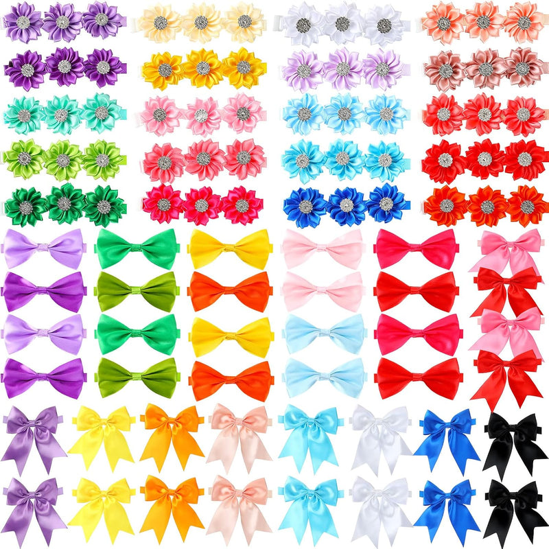 Jexine 60 Pcs Dog Bow Ties Bulk