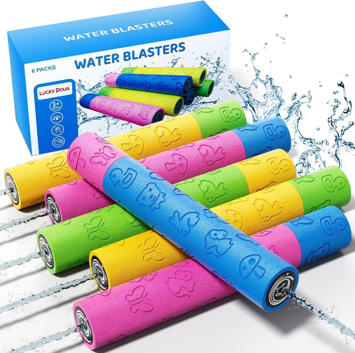 12 Pack Water Blaster Bulk Pool Toys Set for 3 4 5 6 7 8 Years Old - 838-11 - image 2