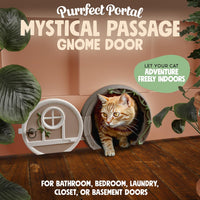 Gnome Door Cat Door for Interior Doors - Brown - image 2