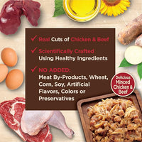 Wellness CORE Tiny Tasters Minced Adult Wet Cat Food, Natural, Protein-Rich, Grain Free, 1.75-Ounce Pouch, 12 Pack, (Chicken & Beef)