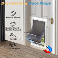 2-Pack Large Dog Door Replacement Flaps with Screws – Essentials for Dogs - 3-flap / Medium - image 4