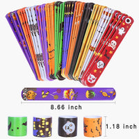 Max Fun 48pcs Halloween Slap Bracelets Party Favors Toys for Kids - Halloween - image 2