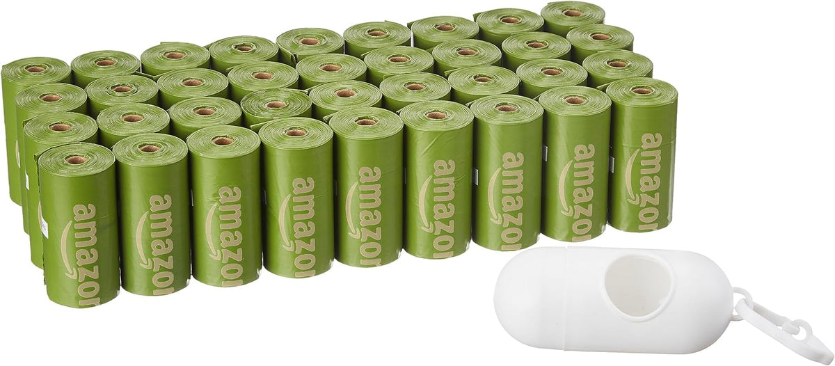 Amazon Basics Premium Leak Proof Dog Poop Bags with Dispenser - 540 Bags