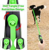 Segarty 26ft Dog Leash Retractable - Green / 16ft(up to 44 lbs) - image 4